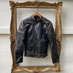 TAURUS DROSPO Leather Motorcycle Jacket VINTAGE